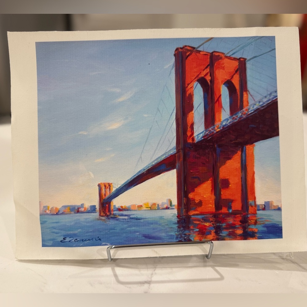 NYC Brooklyn Bridge Canvas Print 8x10